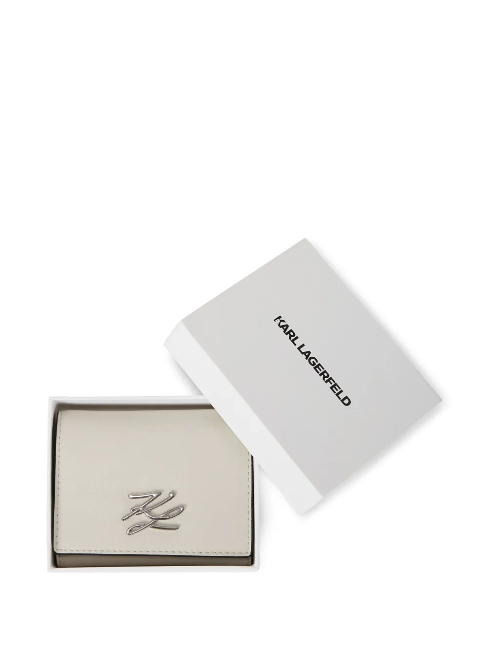 Karl Lagerfeld K Signature portemonnee Wit