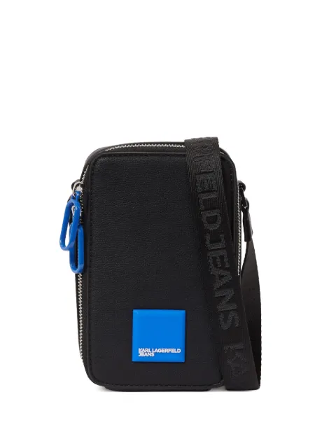 Karl Lagerfeld Jeans logo-patch messenger bag