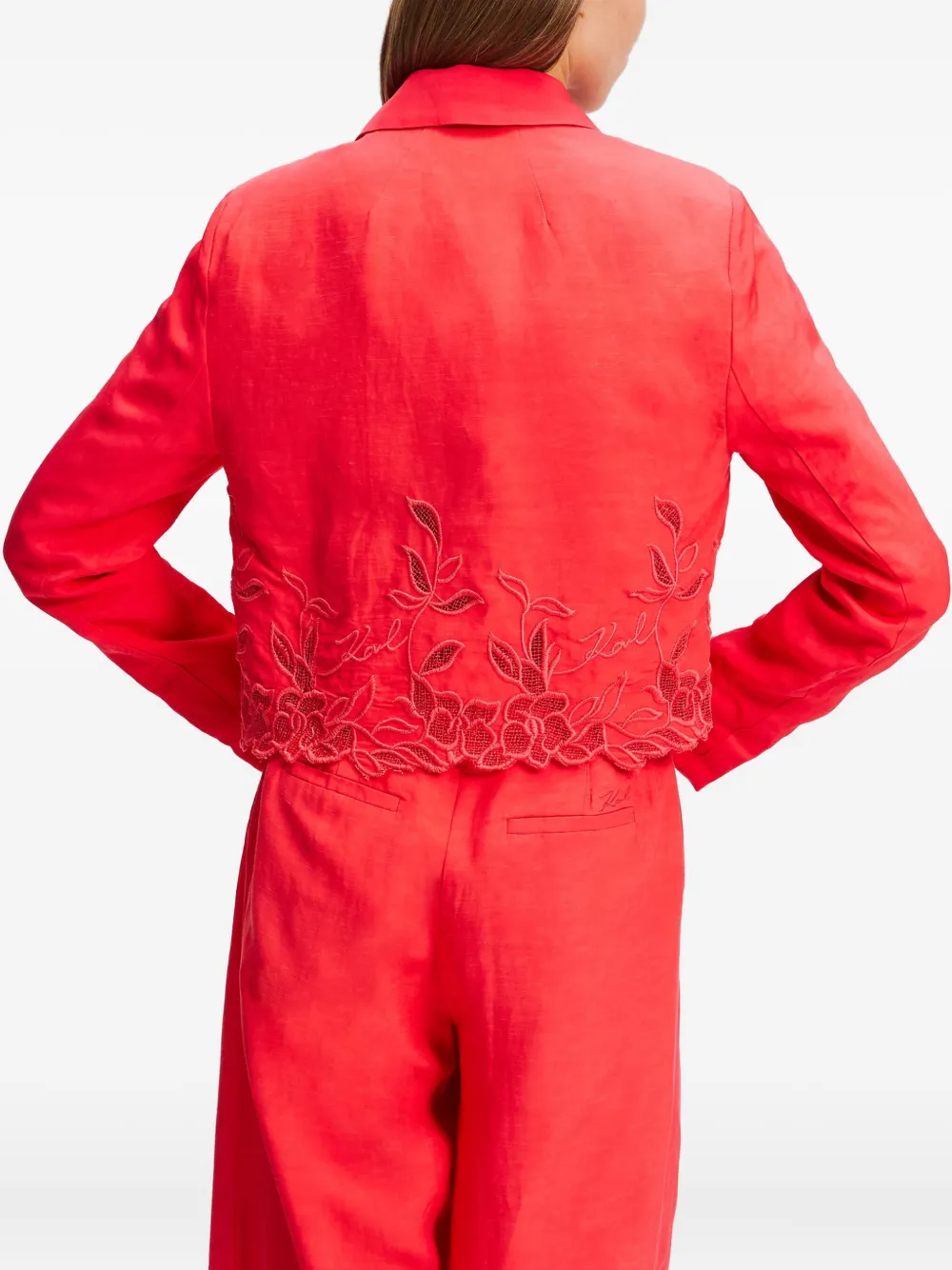 Karl Lagerfeld Cropped jack Rood