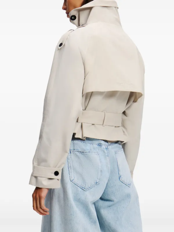 ☘️karl Lagerfeld カール・ラガーフェルド クロップドジャケット Karl Lagerfeld クロップド ジャケット | レッド | FARFETCH JP