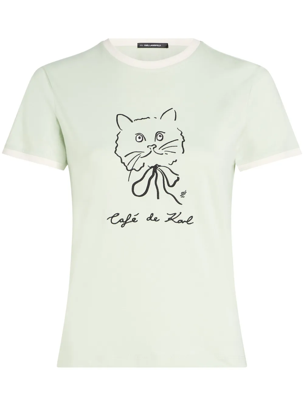 Shop Karl Lagerfeld X Jorge Parra T-shirt In Green