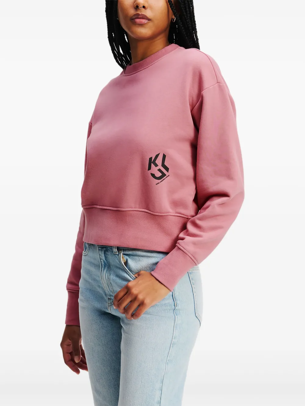 Karl Lagerfeld Jeans Sweater met logoprint - Roze