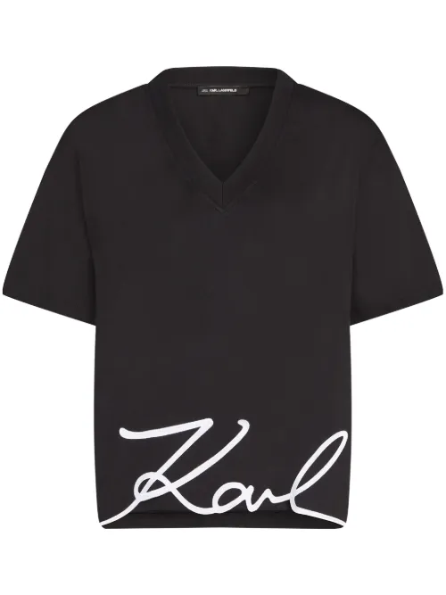 T-shirt Signature - Karl Lagerfeld - Modalova