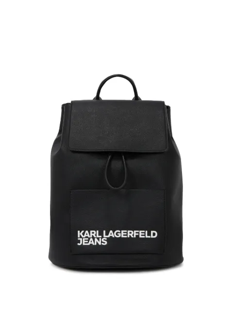 Karl Lagerfeld Jeans mochila con logo estampado