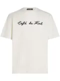 Karl Lagerfeld x Jorge Parra embroidered logo t-shirt - Neutrals