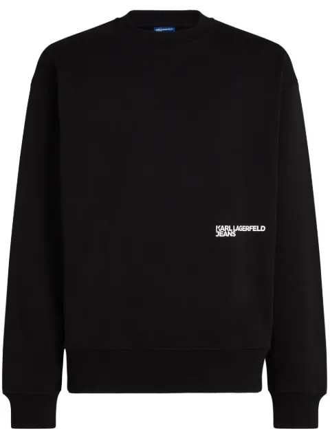 Karl Lagerfeld Jeans sudadera con monograma Shibori