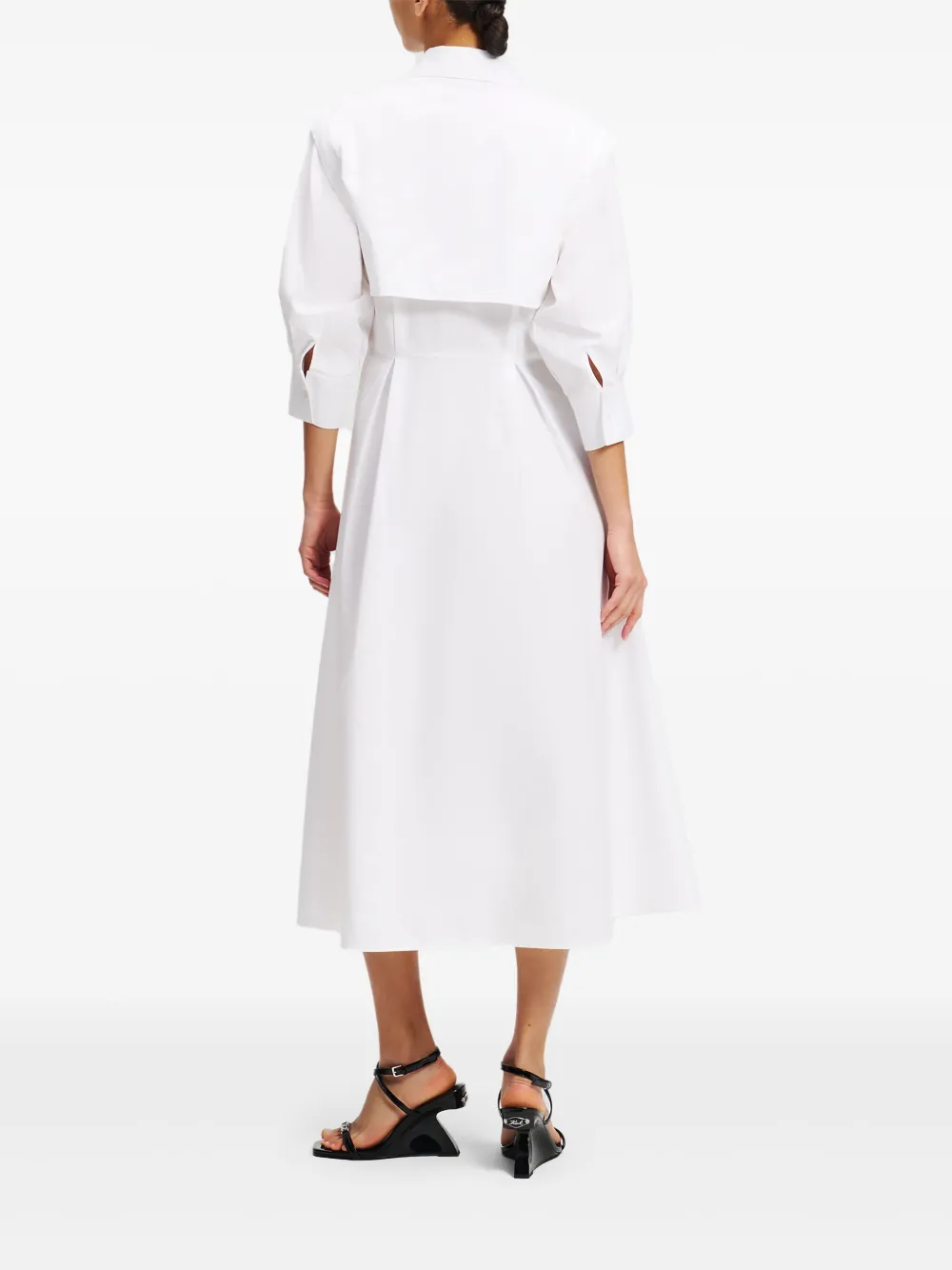 Karl Lagerfeld Jurk met cargo rok Wit