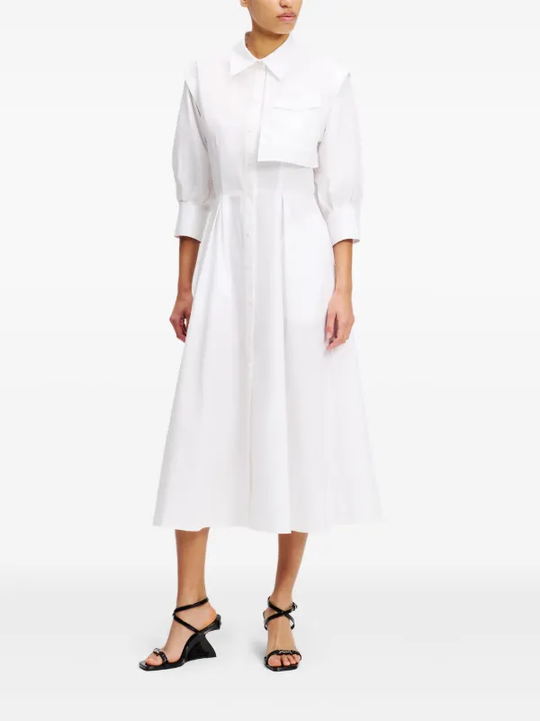 Karl Lagerfeld カーゴポケット ドレス | ホワイト | FARFETCH JP