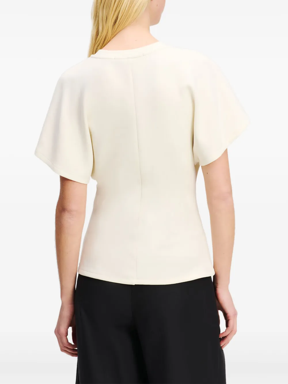 Karl Lagerfeld Top met fladdermouwen Wit