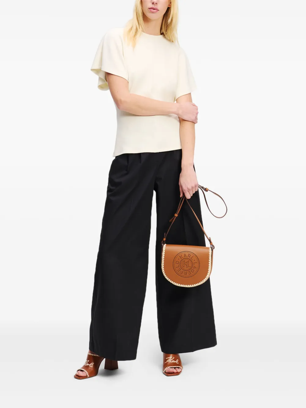 Karl Lagerfeld flutter-sleeves top | T-shirts & Jerseys | Image 2