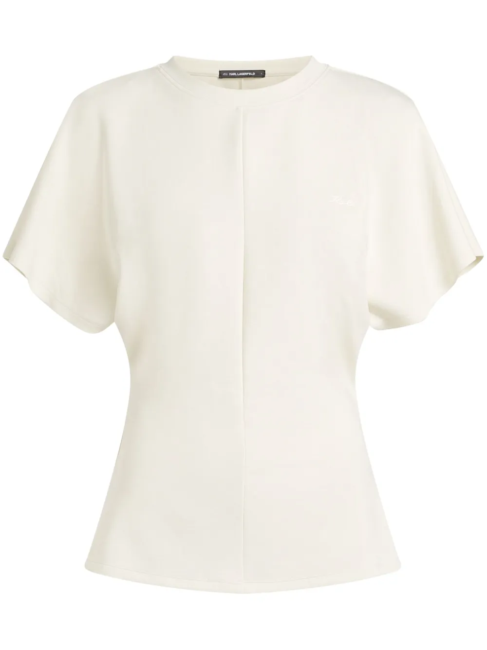 Karl Lagerfeld flutter-sleeves top | White | Image 1