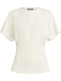 Karl Lagerfeld flutter-sleeves top - White