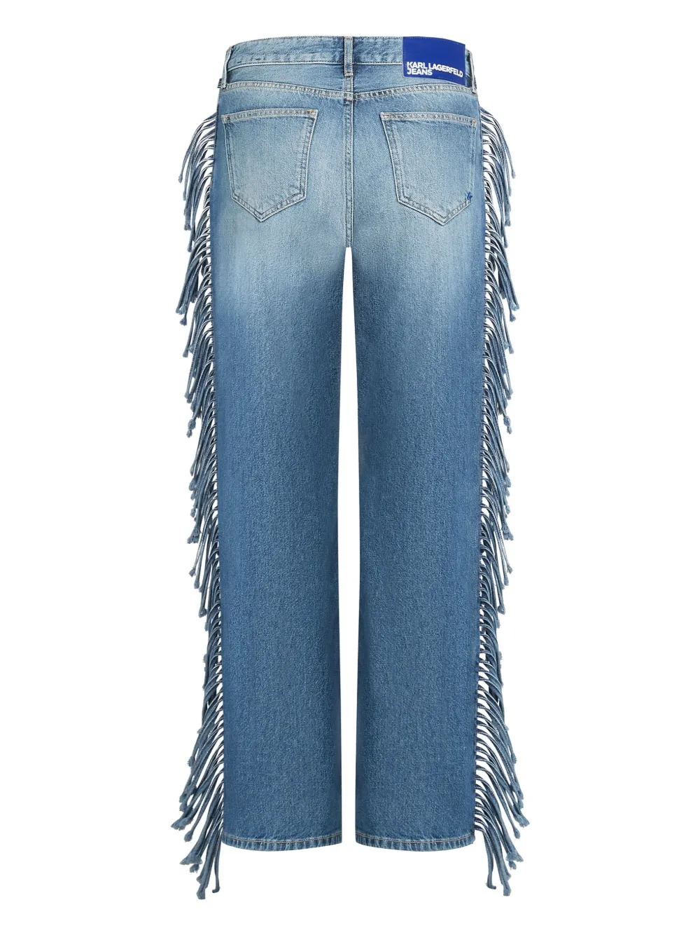 Karl Lagerfeld Jeans met franje Blauw