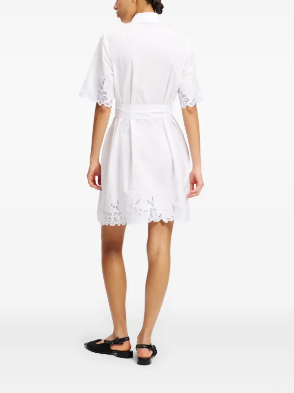 Karl Lagerfeld cut-out Embroidered Dress | White | FARFETCH ID Karl Lagerfeld cut-out Embroidered Dress | White | FARFETCH ID