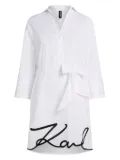 Karl Lagerfeld DNA Signature beach dress - White