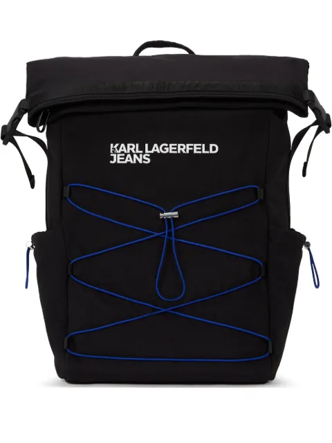 Karl Lagerfeld Jeans roll-top backpack