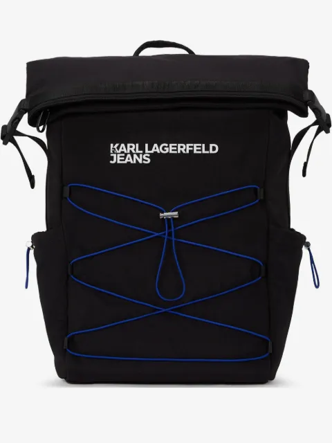 Karl Lagerfeld Jeans mochila con tope vuelto
