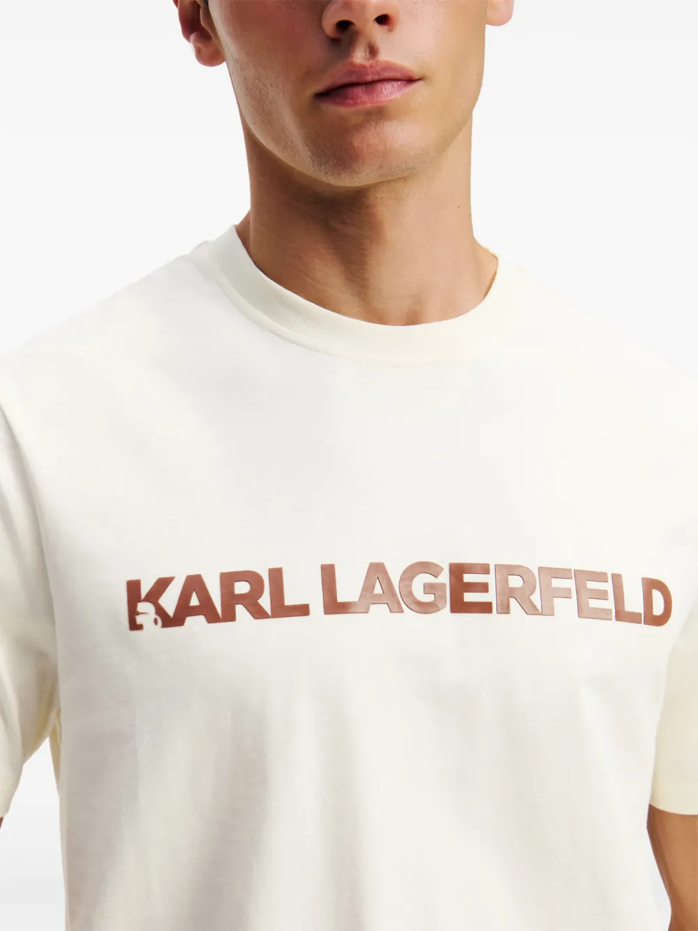 Karl Lagerfeld T-shirt met logo Wit