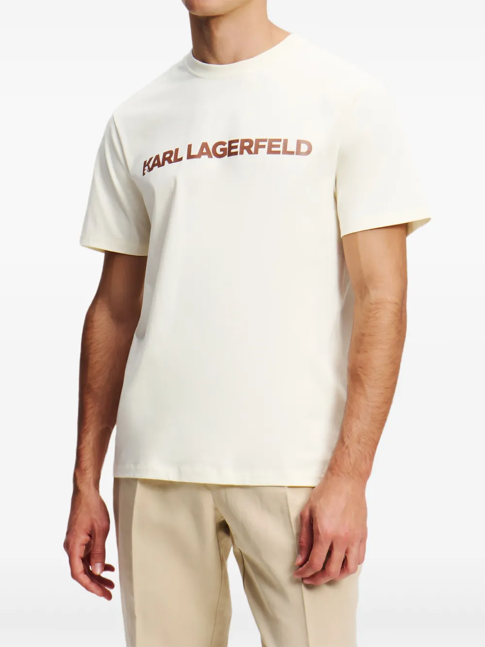 Karl Lagerfeld T-shirt met logo Wit