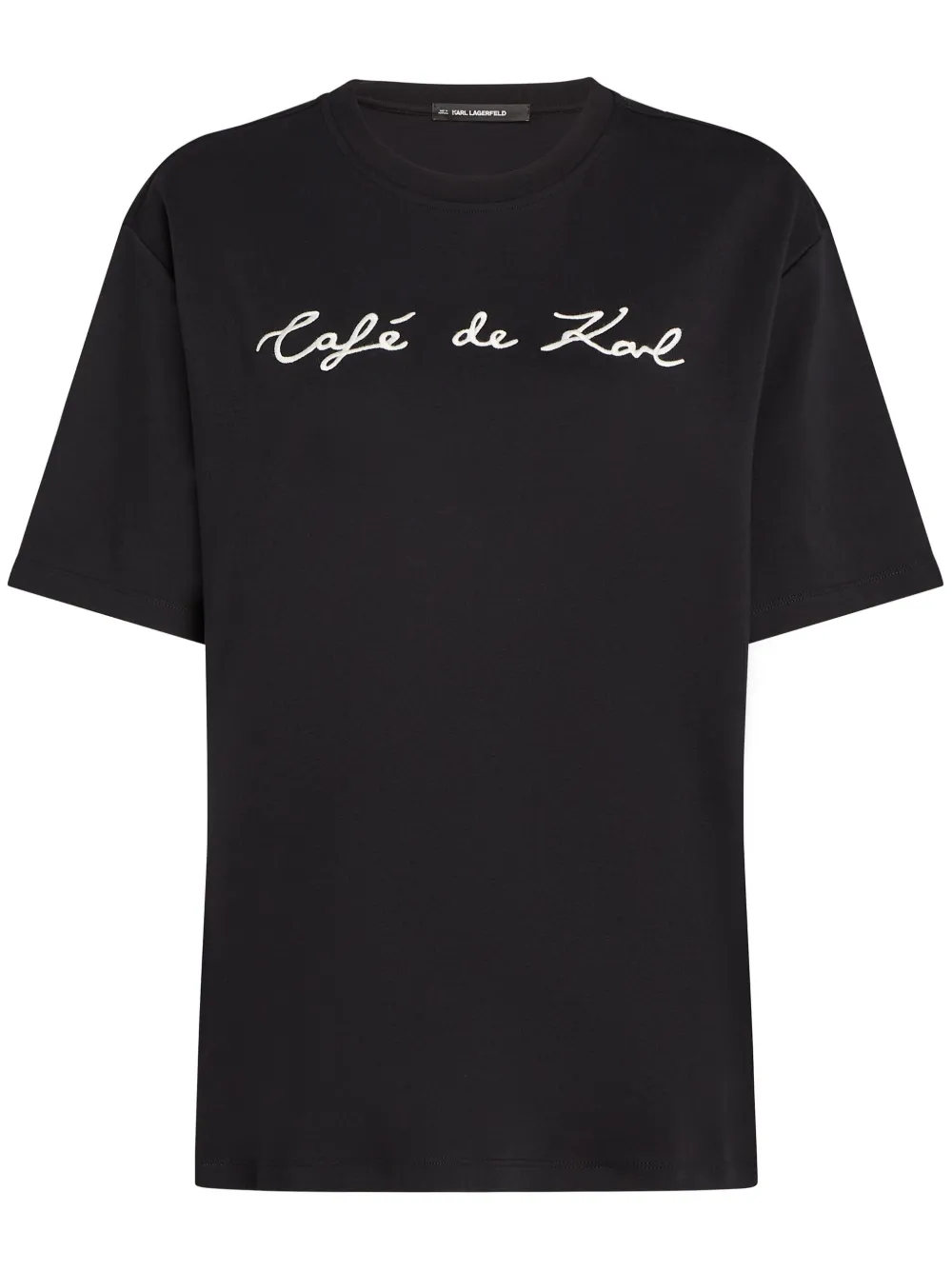 Shop Karl Lagerfeld X Jorge Parra Oversize T-shirt In Black