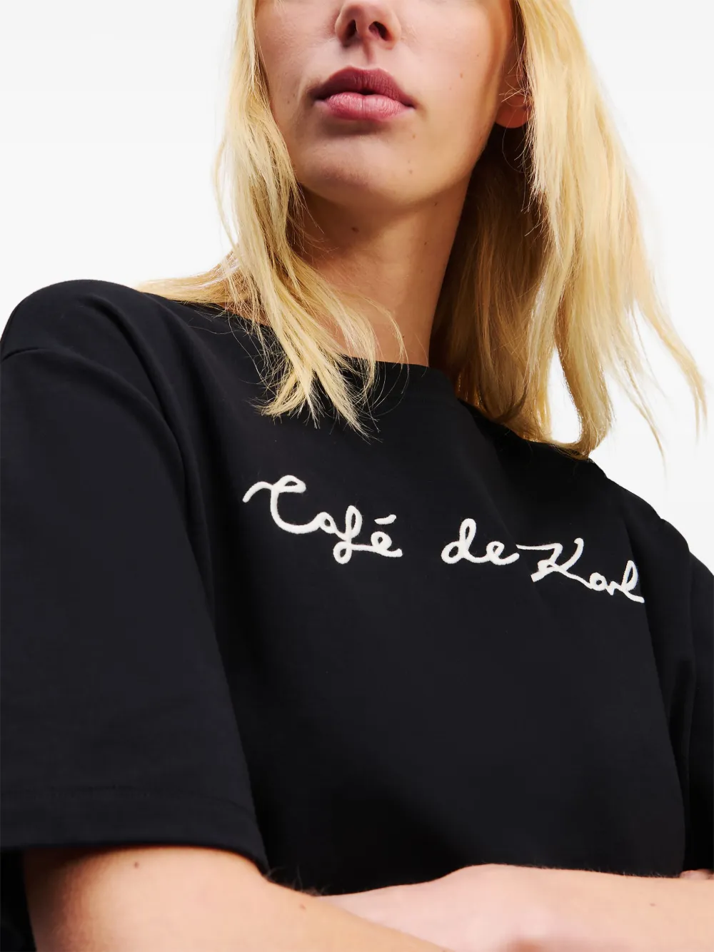 Shop Karl Lagerfeld X Jorge Parra Oversize T-shirt In Black