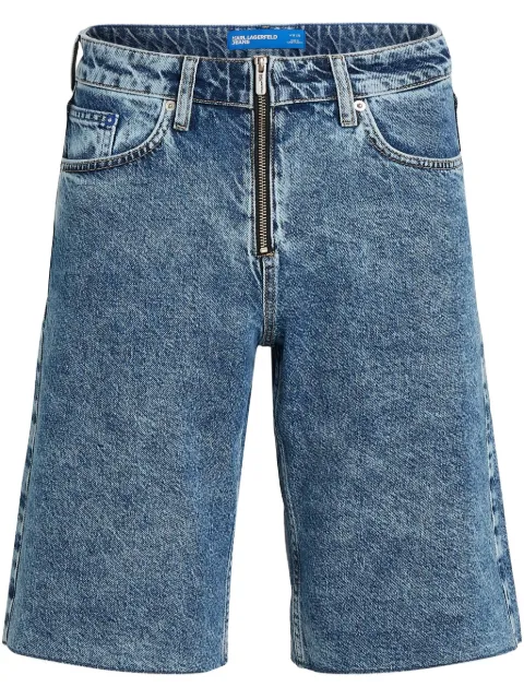 Karl Lagerfeld Jeans bermudas de mezclilla con cierre