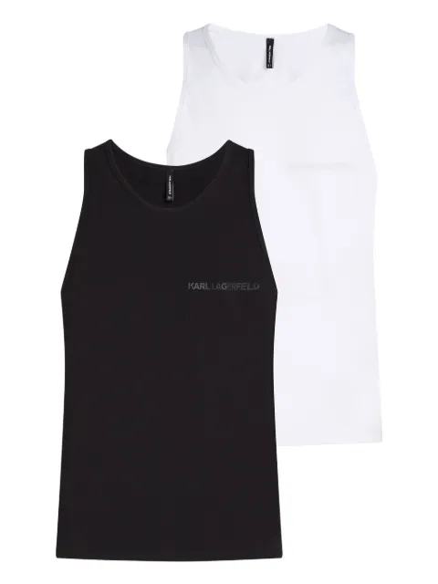 Karl Lagerfeld set de dos tops con logo estampado