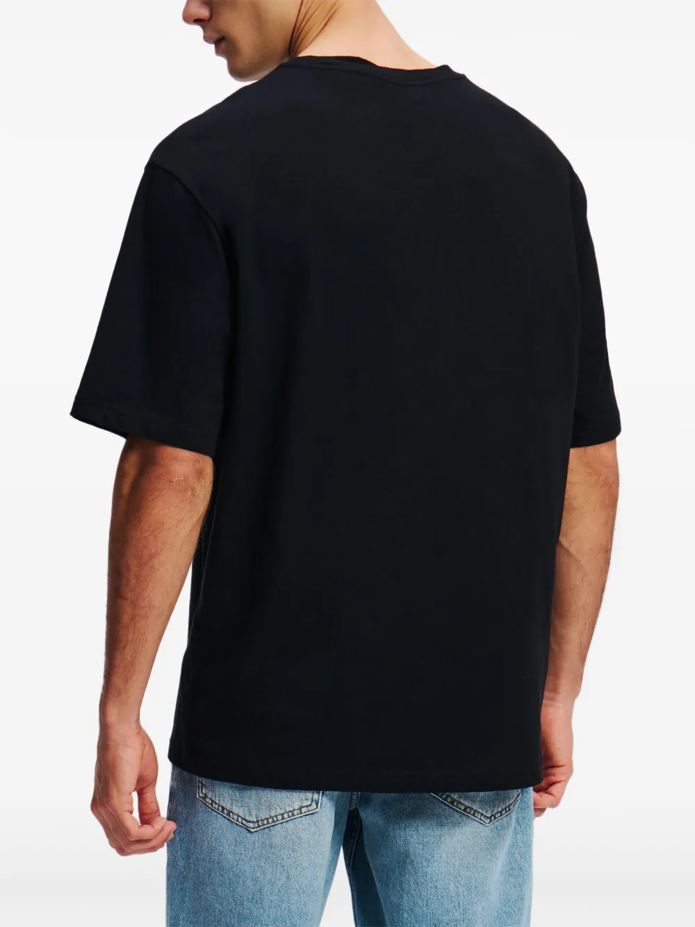 Karl Lagerfeld T-shirt met logopatch Zwart