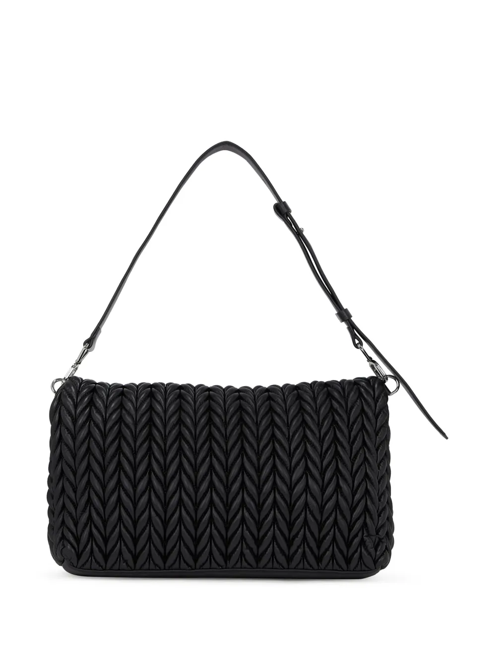 Karl Lagerfeld K Weave grote schoudertas Zwart