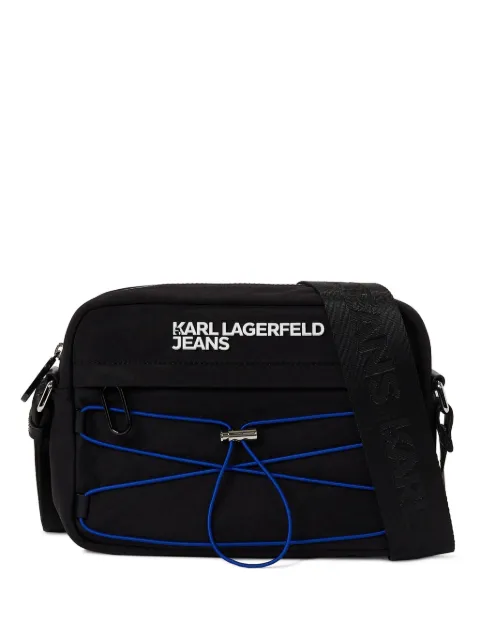 Karl Lagerfeld Jeans bolsa crossbody con logo bordado