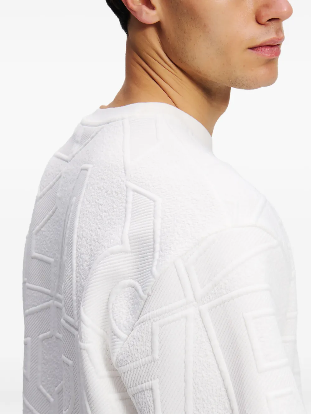 Karl Lagerfeld Letters Stitch T-shirt Wit