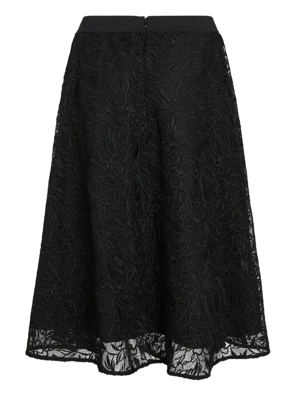 Karl Lagerfeld floral-embroidered Skirt | Black | FARFETCH