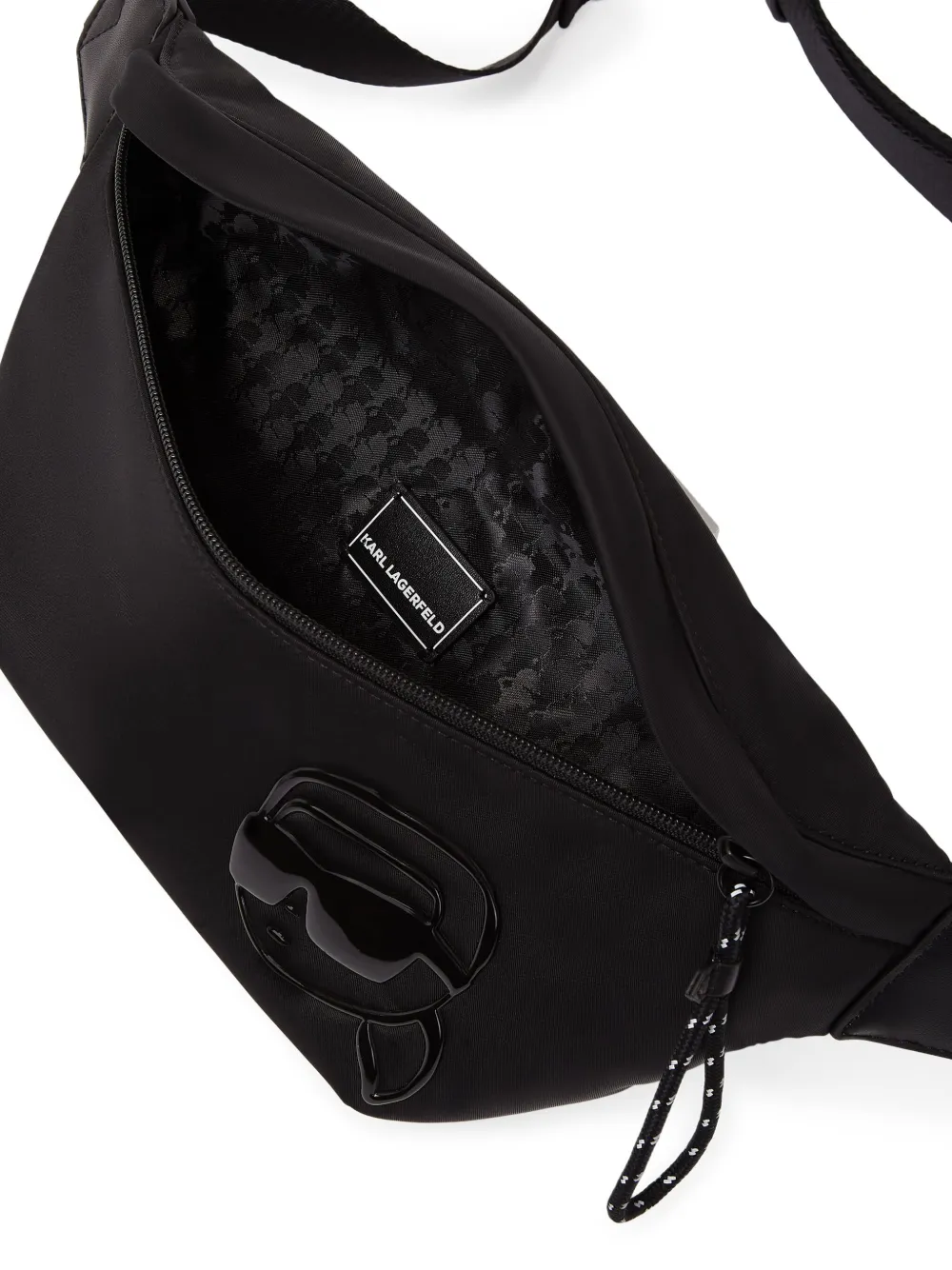 Karl Lagerfeld Ikon heuptas met tonaal design Zwart