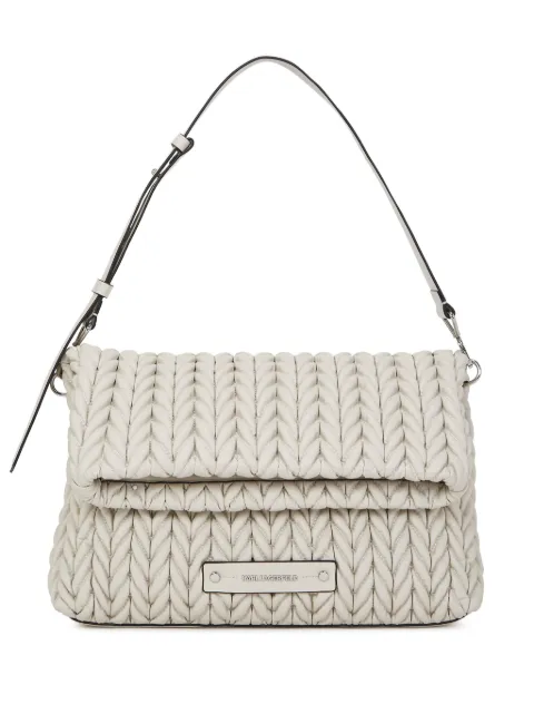 Karl Lagerfeld large K/Weave shoulder bag