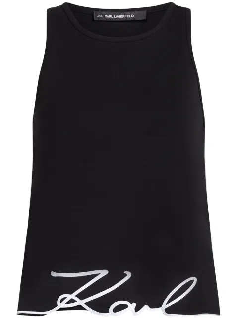 Karl Lagerfeld logo-detail top