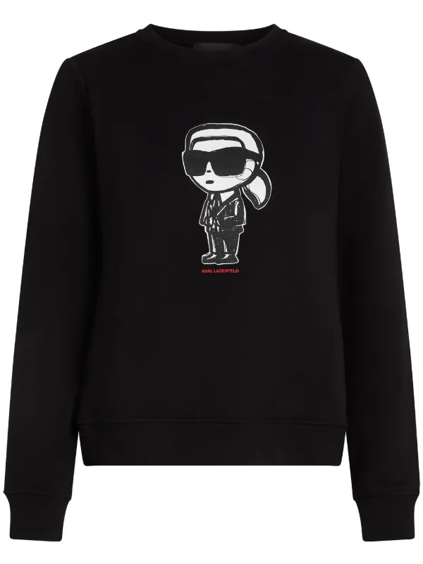 Karl Lagerfeld Ikon Sketch Sweatshirt Black FARFETCH JO - Main Image