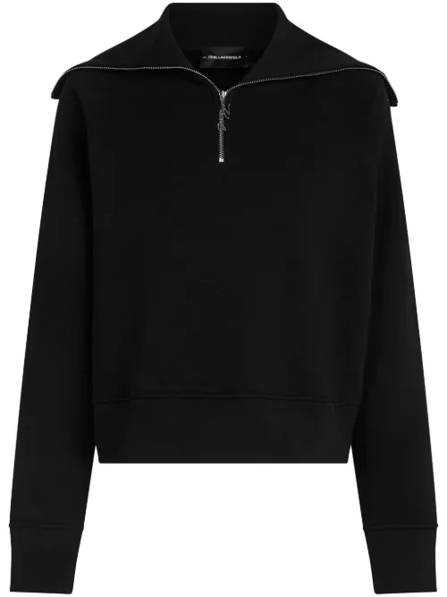 Sweat à col zippé - Karl Lagerfeld - Modalova