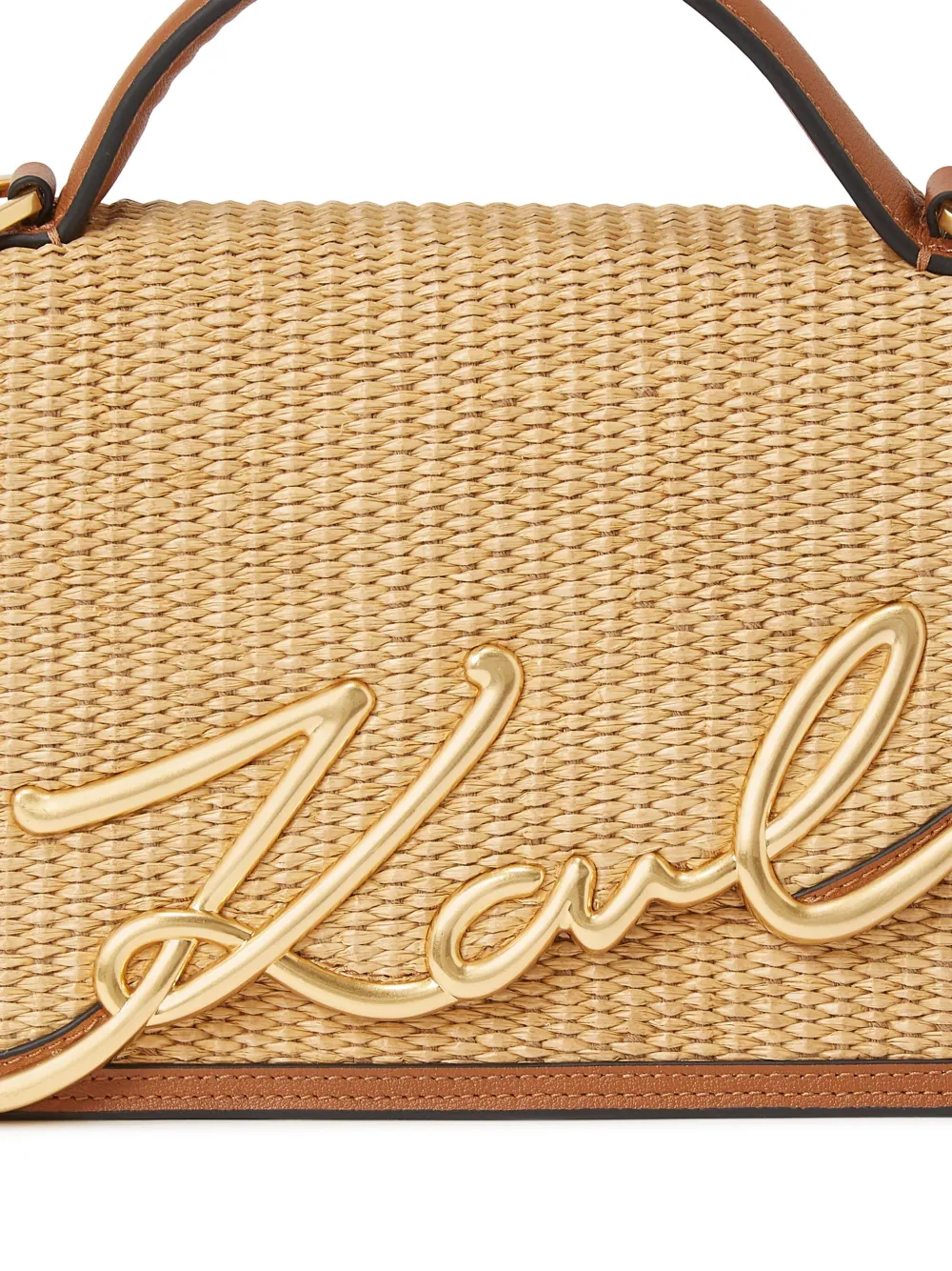 Karl Lagerfeld Medium Signature crossbodytas Beige
