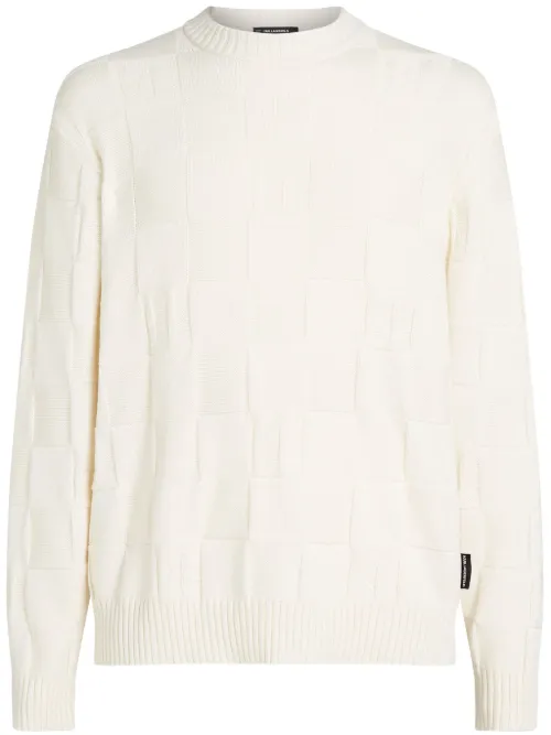 Pull à carreaux - Karl Lagerfeld - Modalova