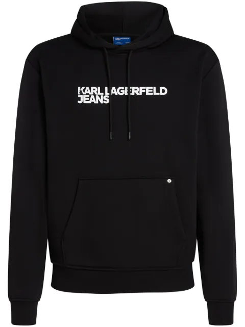 Karl Lagerfeld Jeans logo-print hoodie 