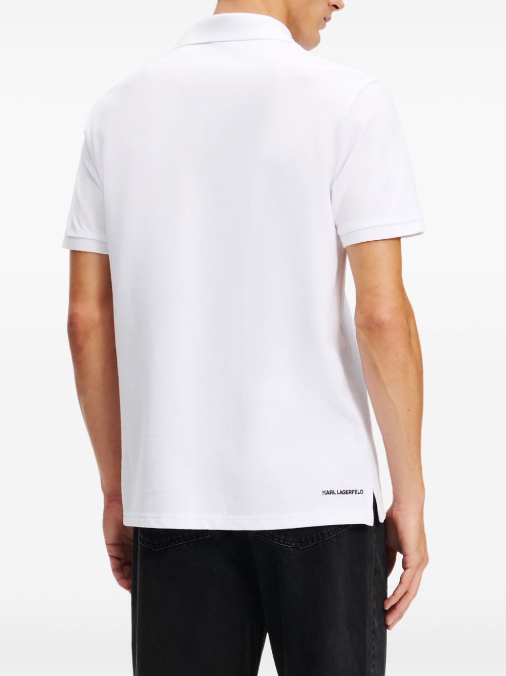 Karl Lagerfeld Ikon poloshirt Wit