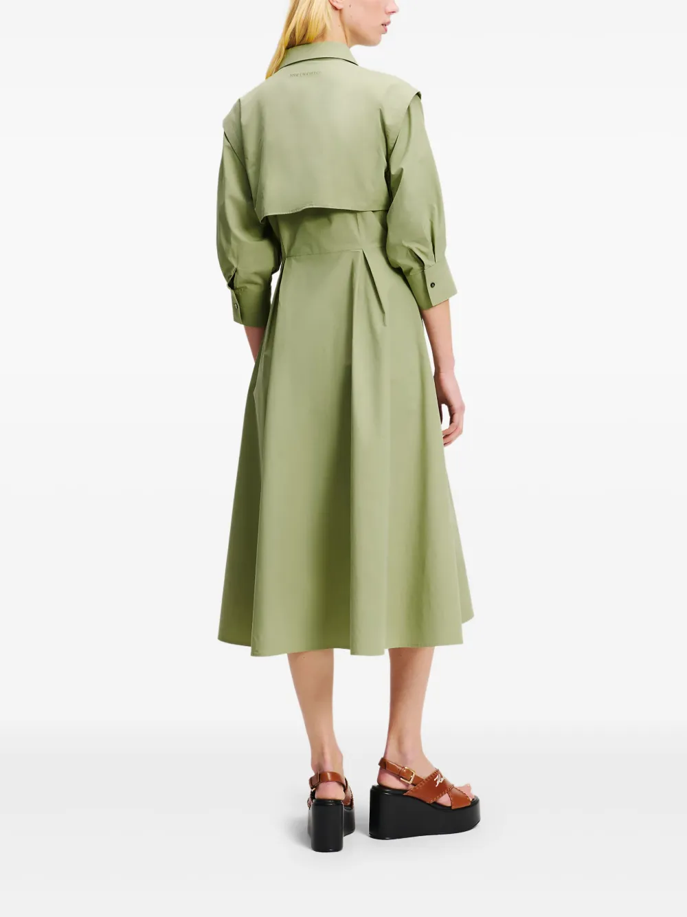 Karl Lagerfeld Jurk met cargo rok Groen