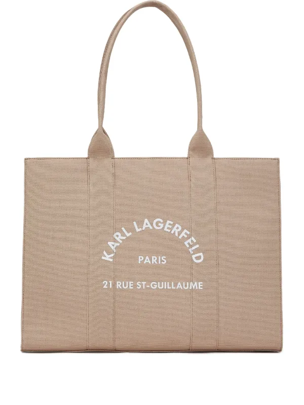 Karl Lagerfeld Large Rue St-Guillaume Tote Bag Neutrals FARFETCH PH