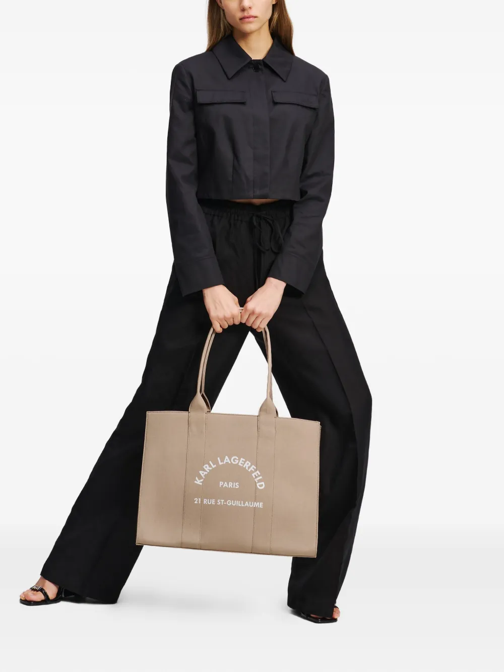 Karl Lagerfeld Grote Rue St-Guillaume shopper - Beige