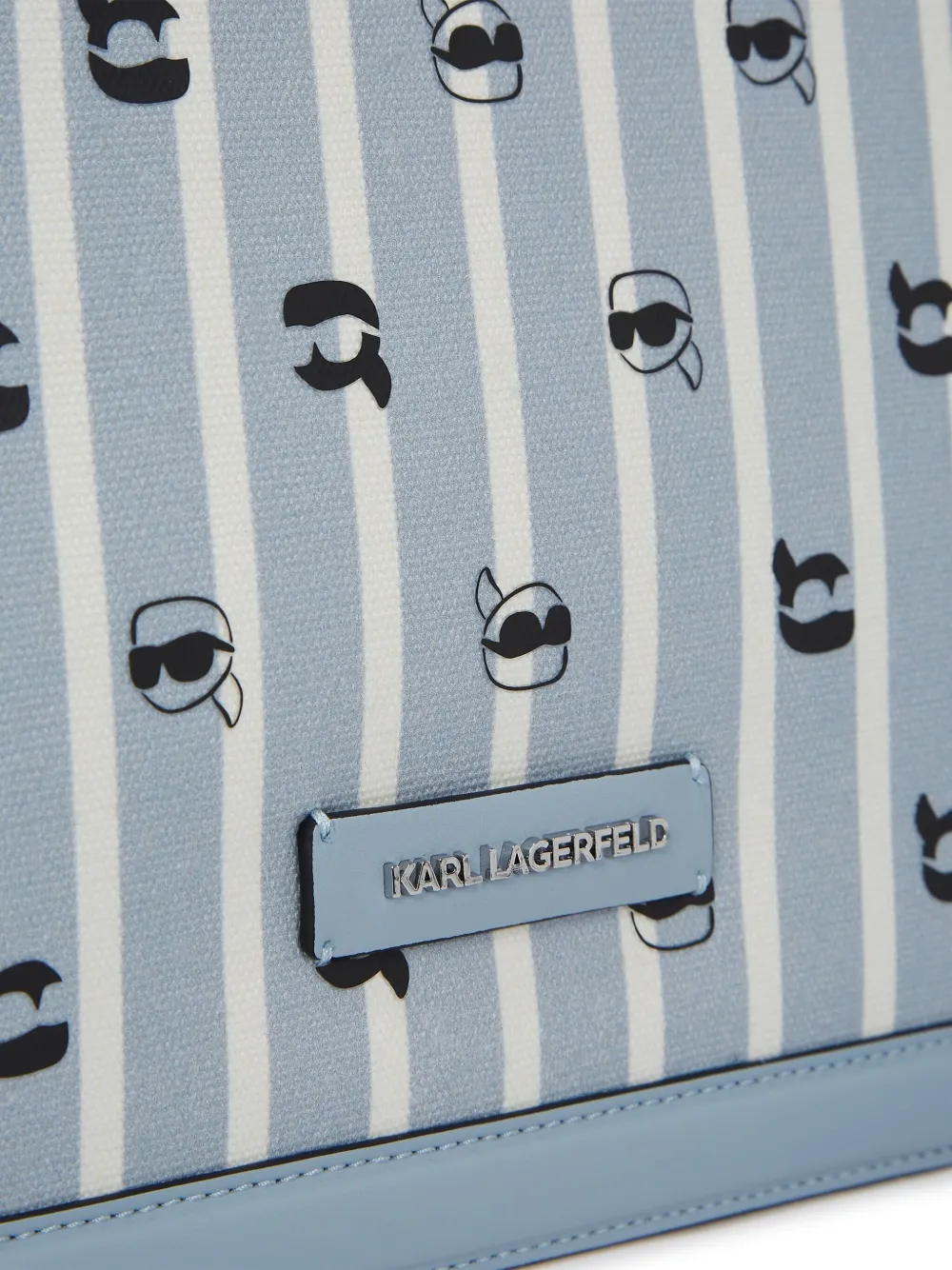 Karl Lagerfeld Medium Ikon Tote Bag In Blue