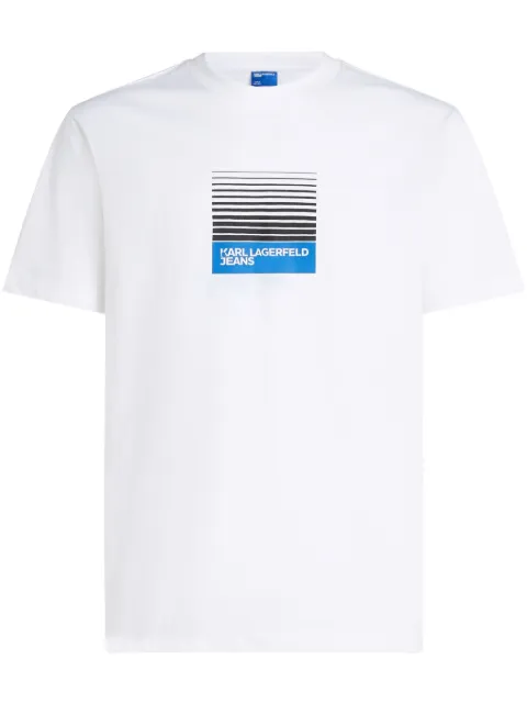Karl Lagerfeld Jeans playera con logo estampado