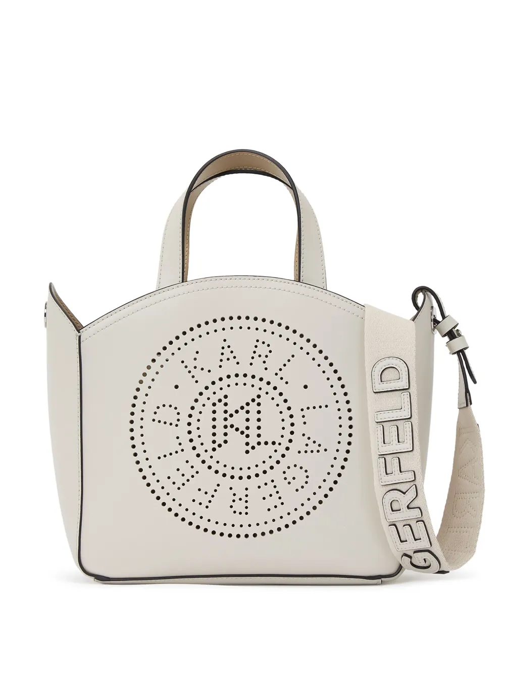 Karl Lagerfeld petit sac à main à motif K/Circle | tons neutres | Image 1
