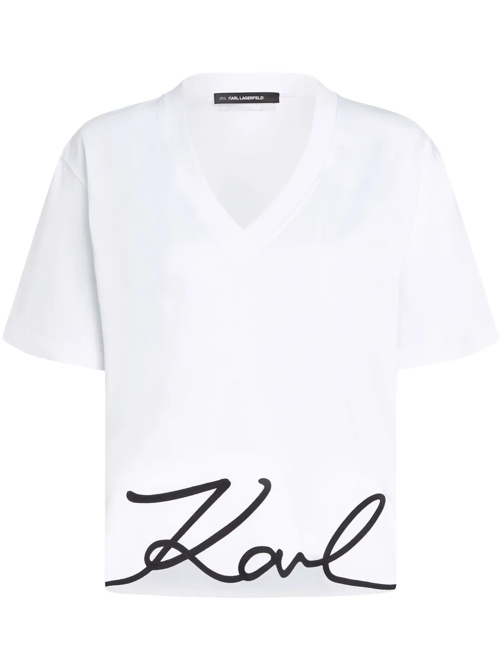Karl Lagerfeld playera Signature | blanco | Image 1