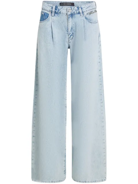Karl Lagerfeld logo-plaque jeans