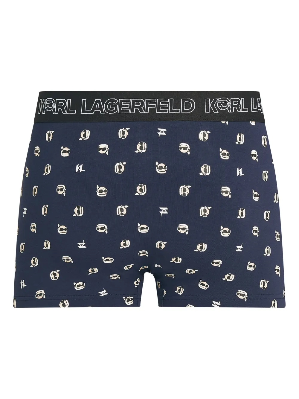 Karl Lagerfeld Drie Ikon boxershorts met print Blauw
